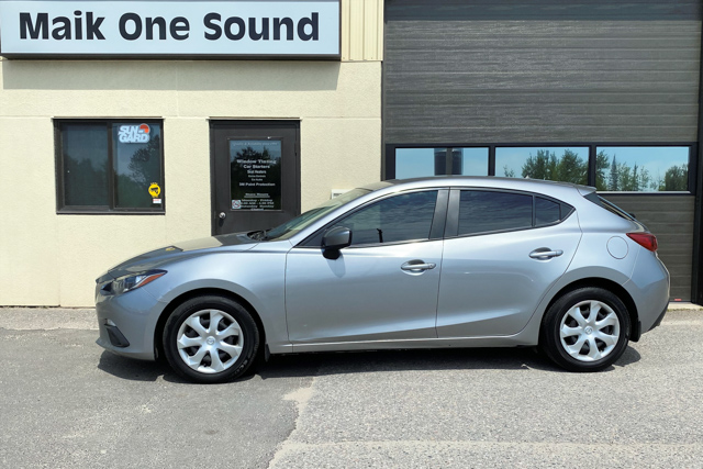 2020 Mazda3 with professional window tint in North Bay